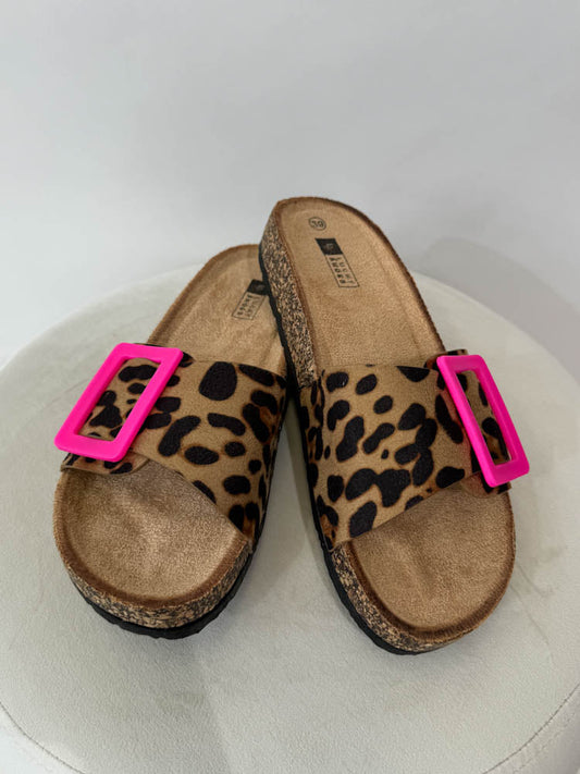 Summer Leopard Sandal – Camel